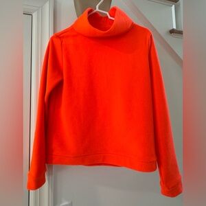 Dudley Stephens Vibrant Orange Cowl Neck Sweater
